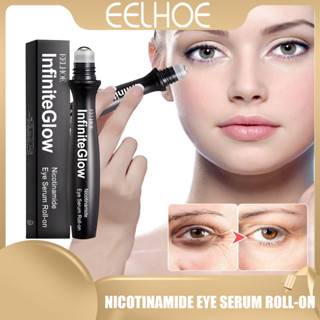 Eelhoe Nicotinamide Eye serum Roll-on Anti-Wrinkle Eye Essence Oil เซรั่มบํารุงรอบดวงตา เจลบํารุงรอบดวงตา ต่อต้านอาการบวม รอยคล้ําใต้ตา กระจ่างใส กําจัดถุงใต้ตา นวดสั่นสะเทือน ดูแลดวงตา 15 มล.