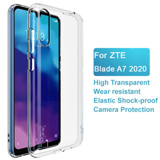 Imak ZTE Blade A7 2020 TPU ซิลิโคน ฝาหลัง เจลลี่นิ่ม เคสโทรศัพท์ กันกระแทก ใส เคสป้องกัน