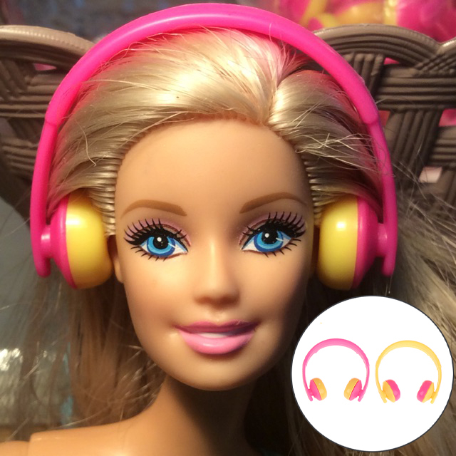 Kts หูฟัง 1/12 5 ชิ้น สําหรับตกแต่งบ้านตุ๊กตา ของเล่น บาร์บี้ หูฟัง KT