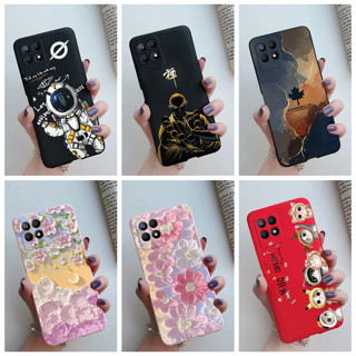 เคสโทรศัพท์มือถือ TPU นิ่ม พิมพ์ลายดอกไม้อวกาศ สําหรับ Realme 8i RMX3151 2023 Realme 8i 8 i