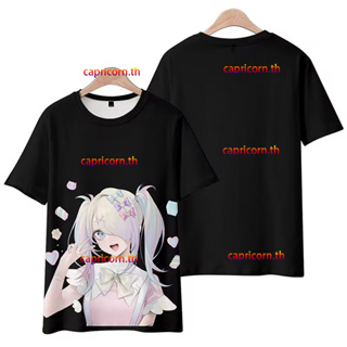 ใหม่ เสื้อยืดแขนสั้นลําลอง มีฮู้ด พิมพ์ลายอนิเมะ NEEDY GIRL OVERDOSE Omgkawaiiangel-Chan 3D ทรงหลวม สไตล์ญี่ปุ่น สําหรับผู้ชาย และผู้หญิง