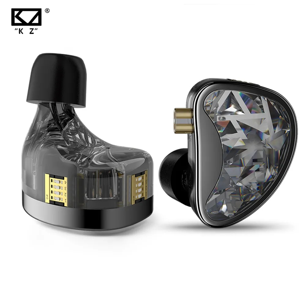 Kz AS24 24BA Units HIFI ชุดหูฟังอินเอียร์ ตัดเสียงรบกวน 12 สมดุล สําหรับเล่นกีฬา ZAX AST ZSX ZAR