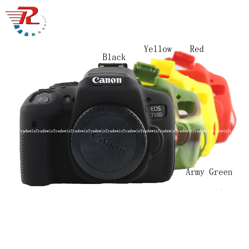 Canon EOS 750D เคสตัวกล้องซิลิโคนอ่อนนุ่มสําหรับ Canon EOS 750D