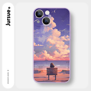 JURSUE เคสไอโฟน เคสซิลิโคนนุ่มกันกระแทกน่ารักตลก เคสโทรศัพท์ Compatible for iPhone 15 14 13 12 11 Pro Max SE 2020 X XR XS 8 7 6 6S Plus พลัส Y3927