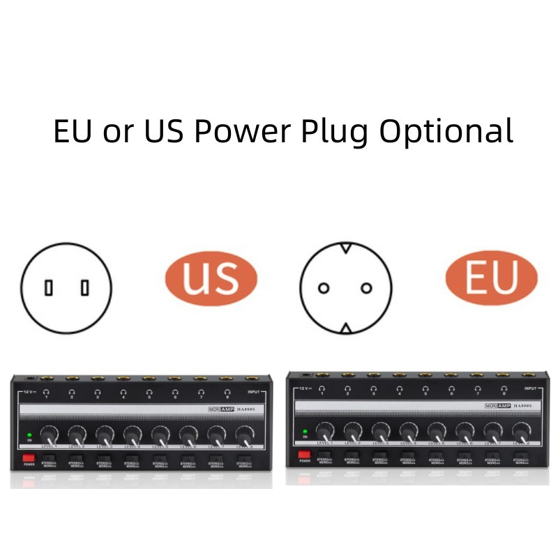 Ha800s เครื่องขยายเสียงสเตอริโอ 8 ช่องทาง แบบพกพา