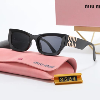 Miu แว่นตากันแดดแฟชั่น แบรนด์หรู แนวเรโทร คลาสสิก สําหรับผู้ชาย และผู้หญิง 2023