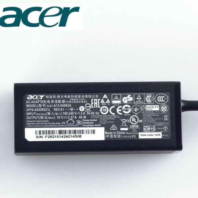 อะแดปเตอร์ชาร์จแล็ปท็อป AC สําหรับ Acer TravelMate B117 N16Q9 B117-M B117-MP B118-RN