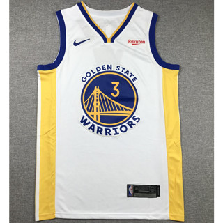 เสื้อกีฬาบาสเก็ตบอล ปักลาย Golden State Warriors 3 Chris Paul สีขาว สําหรับผู้ชาย 2023