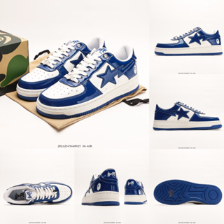 Bape Sta To Low Celebrity Same Style Ape Head รองเท้าผ้าใบลําลอง หนัง สไตล์คลาสสิก เหมาะกับการเล่นกีฬา 1170-191-022