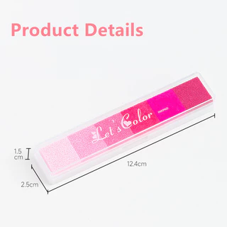Long Gradient Candy-Colored Inkpad DIY Gradient Multi-Color Stamp Pad เด็กนิ้วมือภาพวาดขนาดเล็ก Inkpad 10 รุ่น