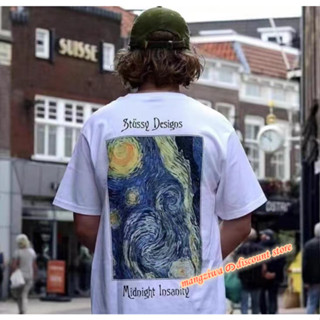 Stussy เสื้อยืดคู่รัก ขนาดใหญ่ สําหรับทุกเพศ