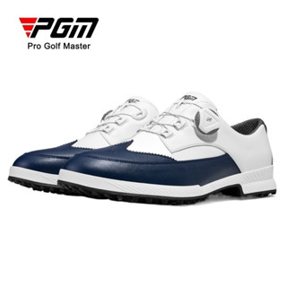 Pgm Golf ใหม่ เชือกผูกรองเท้า กันลื่น ระบายอากาศ สไตล์อังกฤษ เหมาะกับฤดูร้อน สําหรับผู้ชาย XZ257