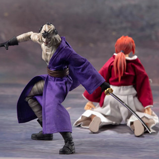 โมเดลฟิกเกอร์ PVC รูป Dasin Great Toys GT Rurouni Kenshin Himura Sagara Sanosuke Shishio Makoto SHF 1/12 ขนาด 16 ซม. 6 นิ้ว