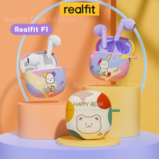 Tws หูฟังบลูทูธไร้สาย Realfit F1 Mini พร้อมเคสป้องกันน่ารัก