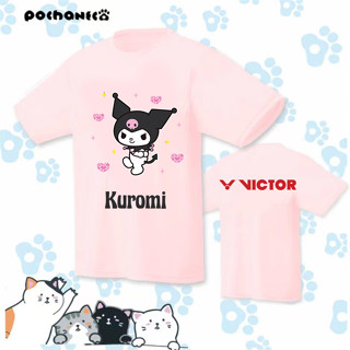 ใหม่ ชุดกีฬา เสื้อเทนนิส ดูดซับเหงื่อได้ดี แห้งเร็ว ลายการ์ตูน Victor ระบายอากาศ ใส่สบาย เหมาะกับฤดูร้อน สําหรับผู้ชาย และผู้หญิง 2023