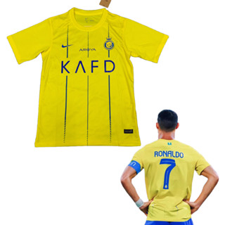 เสื้อกีฬาแขนสั้น ลายทีมชาติฟุตบอล Al-Nassr FC CR7 Cristiano Ronaldo ฤดูกาล 2023-24