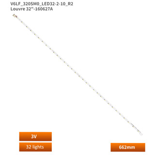 แถบไฟแบ็คไลท์ led สําหรับ Samsung UE32K4109 32K5100AW 32K4109AW TV Strip Light Louvre 32 นิ้ว 1 ชิ้น160627ก