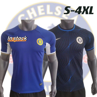 เสื้อกีฬาแขนสั้น ลายทีมชาติฟุตบอล Chelsea Home and Away 24-48 ชั่วโมง 2023/24 ชุดเหย้า S-4XL