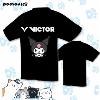 Victor ใหม่ เสื้อกีฬาเทนนิส พิมพ์ลายการ์ตูนเทนนิส ซับเหงื่อ แห้งเร็ว ระบายอากาศ ใส่สบาย เหมาะกับฤดูร้อน สําหรับผู้ชาย และผู้หญิง 2023