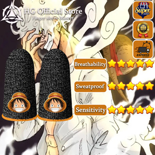 【One Piece】hg Brand New ถุงมือนิ้วหัวแม่มือ กันลื่น ระบายอากาศ กันเหงื่อ สําหรับเล่นเกมมือถือ PUBG