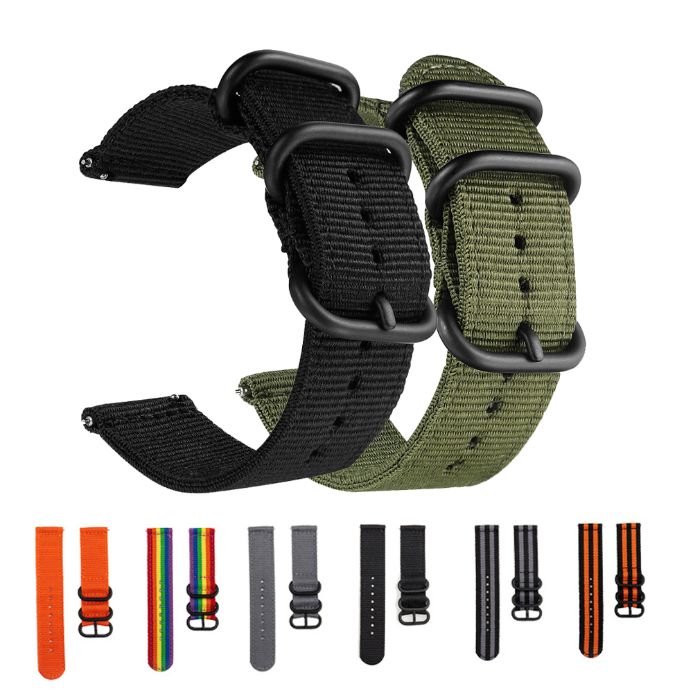 สายนาฬิกาข้อมือไนล่อน ผ้าแคนวาส 20 22 มม. สําหรับ Ticwatch E2 S2 E3 Gth Ticwatch Pro 3 GTX 4G 2 E Ti