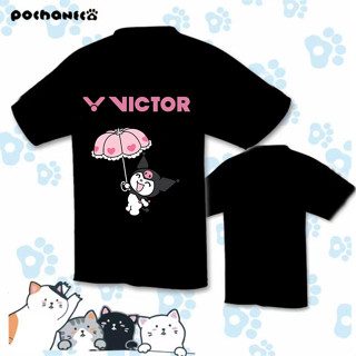 ใหม่ ชุดกีฬา เสื้อปิงปอง พิมพ์ลายการ์ตูน Victor ดูดซับเหงื่อ แห้งเร็ว ระบายอากาศ ใส่สบาย เหมาะกับฤดูร้อน สําหรับผู้ชาย และผู้หญิง 2023