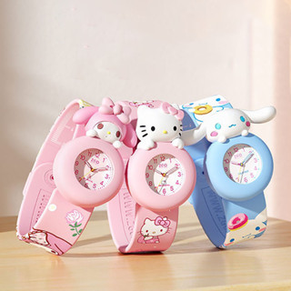 ⌚นาฬิกา⌚SANRIO นาฬิกาเด็กน่ารัก Kuromi/Cinnamoroll นาฬิกากันน้ำนาฬิกากีฬา /นาฬิกาข้อมือควอตซ์แฟชั่น