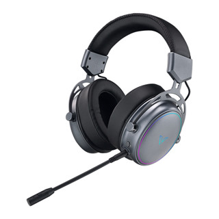 Rapoo VH800 ชุดหูฟังเล่นเกมไร้สาย RGB ตัดเสียงรบกวน อเนกประสงค์ สีเทาท้องฟ้ากลางคืน สําหรับเล่นกีฬา