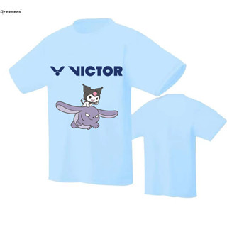 เสื้อกีฬาปิงปอง พิมพ์ลาย Victor แบบแห้งเร็ว ดูดซับเหงื่อ สวมใส่สบาย เหมาะกับฤดูร้อน สําหรับผู้ชาย และผู้หญิง 2023