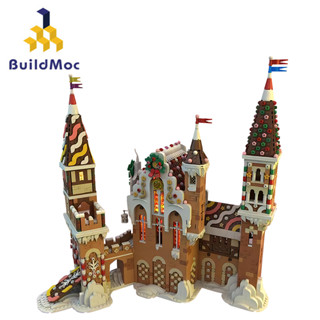 Buildmoc ของเล่นตัวต่อ รูปปราสาทขนมปังขิง เสริมการเรียนรู้เด็ก และผู้ใหญ่ 3990 ชิ้น MOC-130576