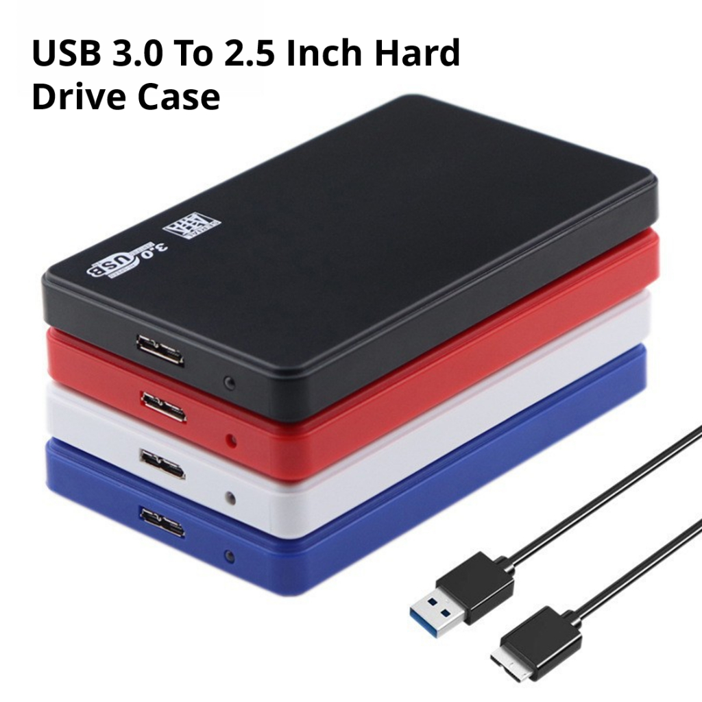 กล่องฮาร์ดดิสก์ไดรฟ์ภายนอก USB 3.0 เป็น 2.5 นิ้ว SATA HDD SSD สําหรับ PC แล็ปท็อป สมาร์ทโฟน PS5