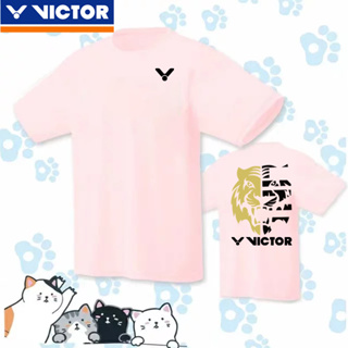 Victor เสื้อกีฬาแบดมินตัน แขนสั้น แห้งเร็ว สไตล์เกาหลี สําหรับผู้ชาย และผู้หญิง 2023