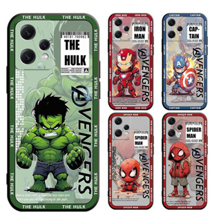 เคส realme Narzo N53 50 50A 50i 20 30A Prime PRO 4G 5G โทรศัพท์มือถือแบบนิ่ม ผิวด้าน ลาย the hulk spider man สีดํา สําหรับ