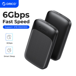 Orico กล่องฮาร์ดไดรฟ์ USB3.1 6Gbps HDD Enclosure SATA เป็น Type C HDD SSD รองรับ UASP สําหรับ SSD HDD 7-9.5 มม. 2.5 นิ้ว