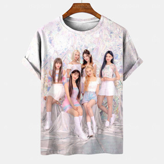 เสื้อยืดแขนสั้น พิมพ์ลาย Idol Peripheral Stayc สําหรับผู้หญิง