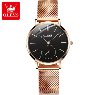 Olevs 5190 นาฬิกาข้อมือควอทซ์อะนาล็อก กันน้ํา สีโรสโกลด์ สําหรับผู้หญิง OLEVS 5190