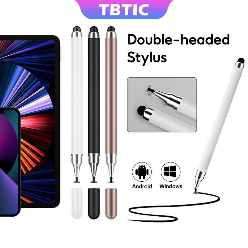 TBTIC ปากกาสไตลัส 2 in 1 สําหรับ Android iPad แท็บเล็ต iPhone Samsung Phone Stylus Touch Drawing Pen