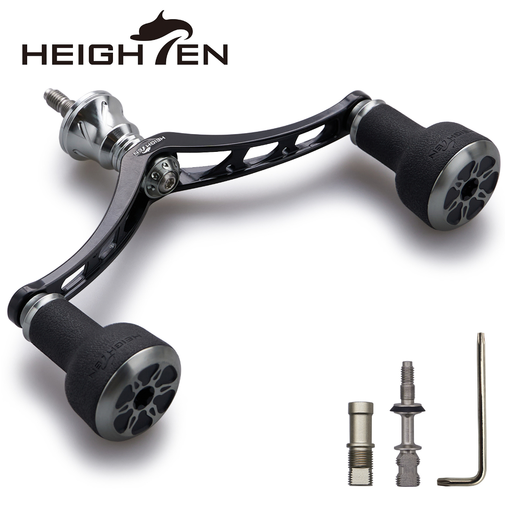 HEIGHTEN 98 มม.REEL Handle 24 มม.TPE ลูกบิดสําหรับ Shimano Twinpower Stradic Daiwa Caldia Spinning ต