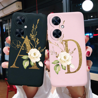 เคสโทรศัพท์มือถือ ซิลิโคนนิ่ม ผิวด้าน ลายตัวอักษรน่ารัก สําหรับ Huawei Nova 11i Nova11i 11 i MAO-LX9