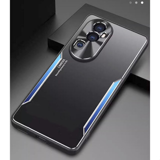 Oppo Reno 10 Pro Plus + เคสแข็ง กันกระแทก สองสี โลหะ ป้องกันการตก เคลือบด้าน ป้องกันเต็มรูปแบบ