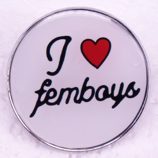 เข็มกลัด รูป i love femboys tomboy rosboy calicogirl แบบเคลือบ สําหรับผู้หญิง และผู้ชาย