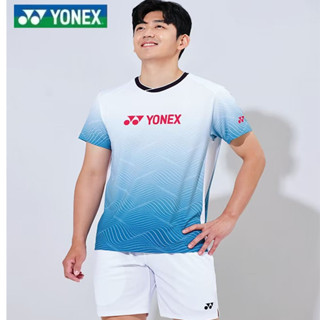 Yonex ชุดเครื่องแบบแบดมินตัน คอกลม แขนสั้น แห้งเร็ว สําหรับผู้ชาย และผู้หญิง