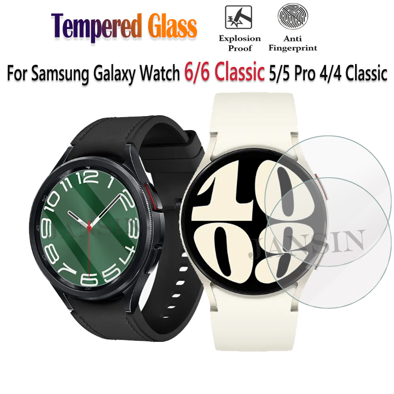 ฟิล์ม Samsung Galaxy Watch 6 5 4 40mm 44mm Watch 5 Pro 45mm Film สมาร์ทวอช กระจกนิรภัย ฟิล์ม Samsung Galaxy Watch 6 4 classic 43mm 47mm Clear ฟิล์มกระจก ฟิล์ม ฟิล์มป้องกัน