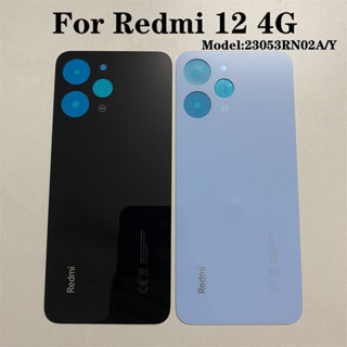 ฝาครอบแบตเตอรี่ ด้านหลัง สําหรับ Xiaomi Redmi 12 4G Redmi 12 23053RN02A/Y