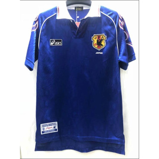 เสื้อกีฬาแขนสั้น ลายทีมชาติฟุตบอลชั้นนํา 1998 Japan Home ชุดเหย้า สไตล์เรโทร สําหรับผู้ชาย