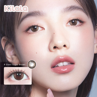 [ซื้อ 2 ชิ้น เพียง ฿99] คอนแทคเลนส์  Glass Sugar Brown Kilala [DIA 14.2] บิ๊กอาย รายวัน (2 เลนส์ /1 คู่)