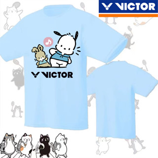 Victor 2023 ใหม่ เสื้อแบดมินตัน แขนสั้น ระบายอากาศ ดูดซับความชื้น แห้งเร็ว เหมาะกับฤดูใบไม้ผลิ และฤดูร้อน สําหรับผู้ชาย และผู้หญิง