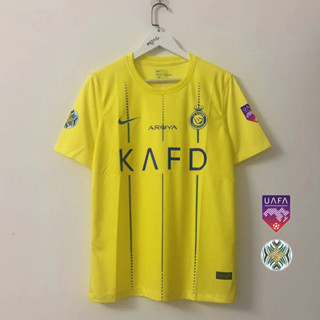 เสื้อกีฬาแขนสั้น ลายทีมชาติฟุตบอล Alnassr 23 24 ชุดเหย้า ไซซ์ S - 4XL