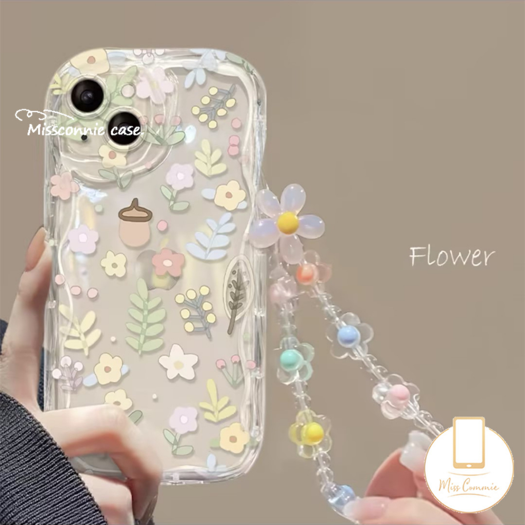 เคสโทรศัพท์มือถือ ลายดอกทิวลิป พร้อมสายคล้อง สําหรับ Samsung A24 A34 A23 A13 A04E A20 A12 A32 A14 A04s A33 A31 A20s A21s A04 A50 A54 A52 A30 A50s A11 A10s A03 A51 A03s A52s A53