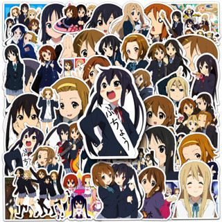 K-on! 50 ชิ้น  ||||! สติกเกอร์ ลายกราฟฟิตี้ เด็กผู้หญิงน่ารัก แบบสร้างสรรค์ สําหรับติดตกแต่งแล็ปท็อป โทรศัพท์ กีตาร์ หมวกกันน็อค รถยนต์